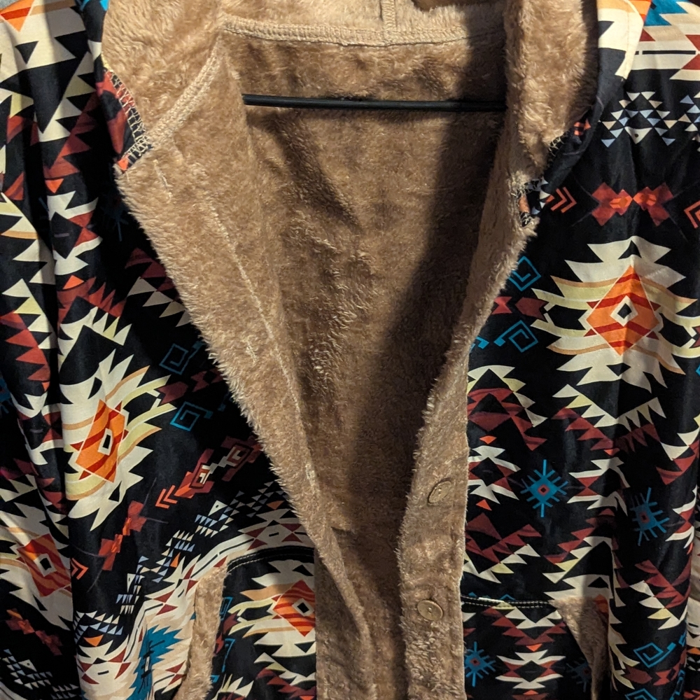 Aztec Patterned Women's Jacket - image 2